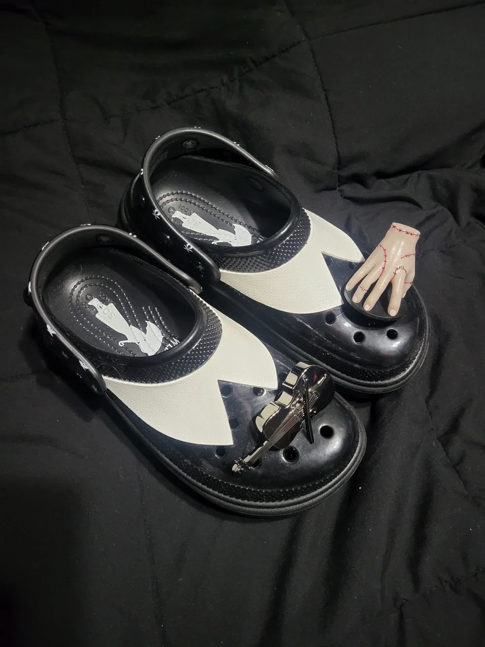 Wednesday Addams Platform Crocs